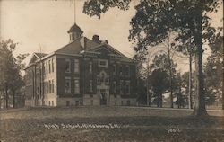 High School Hillsboro, IL Postcard Postcard Postcard