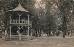 Band Stand at City Park Plymouth, IL Postcard Postcard Postcard