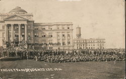 Faculty and Students, Iowa State College Postcard