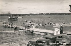 Boat Dock, Arnolds Park, Iowa Postcard