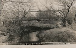 Wagon Bridge Over South Coon Guthrie Center, IA Postcard Postcard Postcard