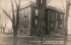 Conservatory, Simpson College Postcard