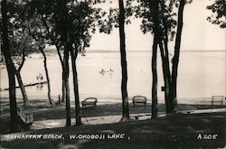 Manhattan Beach, West Okoboji Lake Postcard