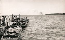 Public Dock, Lake Okoboji Postcard