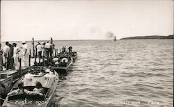 Public Dock, Lake Okoboji Iowa Postcard Postcard Postcard