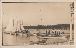 Dock at the Club House Okoboji, IA Postcard Postcard Postcard