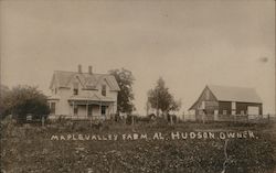 Maple Valley Farm owned by Al Hudson Postcard