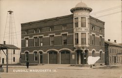 City Hall, Cundill Block Postcard