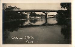 Scene of River Bridge Postcard