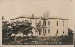 Chase County High School Cottonwood Falls, KS Postcard Postcard Postcard