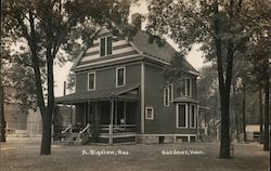 A. Bigelow Residence, 1912 Gardner, KS Postcard Postcard Postcard
