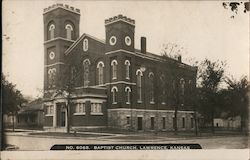 Baptist Church Lawrence, KS Postcard Postcard Postcard