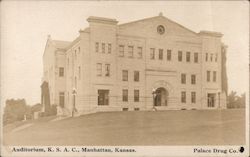 Auditorium, K.A.S.C. Manhattan, KS Postcard Postcard Postcard