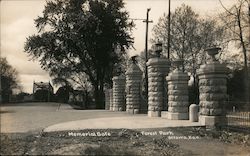 Memorial Gate, Forest Park Ottawa, KS Postcard Postcard Postcard