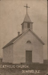 Catholic Church Seward, KS Postcard Postcard 