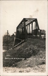 Sant Fe R.R. Bridge Valley Falls, KS Postcard Postcard Postcard