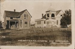 Presbyterian Church and Parsonage Postcard