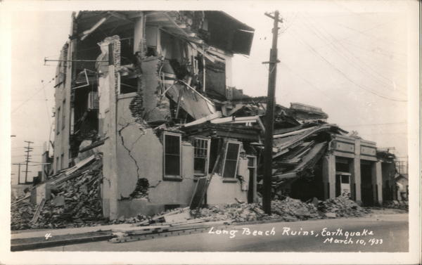 Long Beach Ruins, Earthquake California