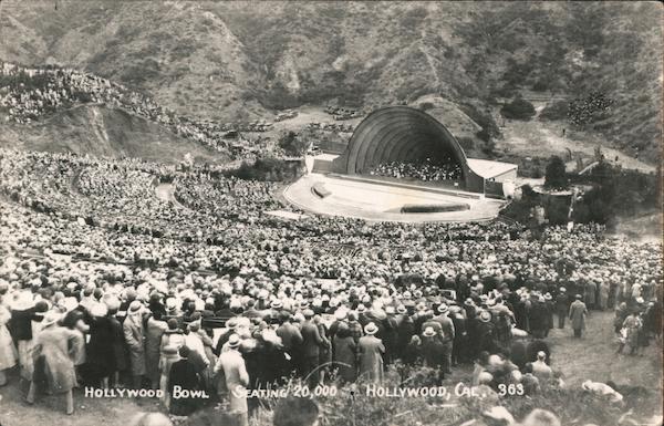 Hollywood Bowl Seating 20,000 California