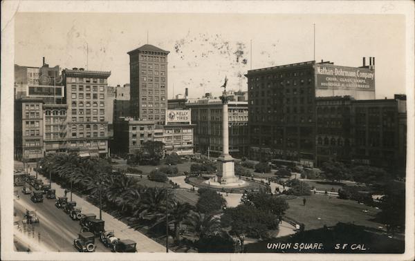 View of Union Square San Francisco California