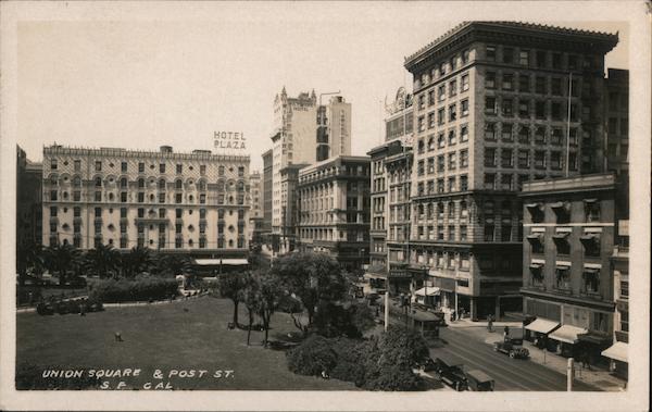 Union Square and Post St. San Francisco California