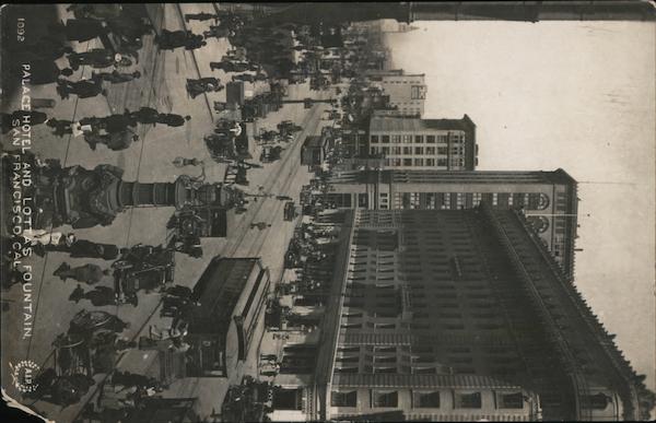 Palace Hotel and Lotta's Fountain San Francisco California