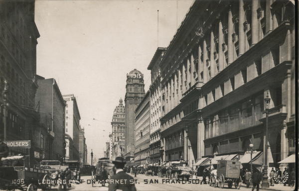 Looking East on Market Street San Francisco California