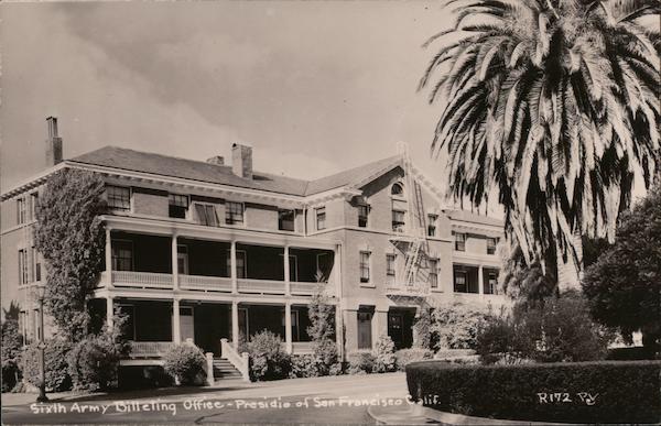 Sixth Army Billeting Office - Presidio San Francisco California