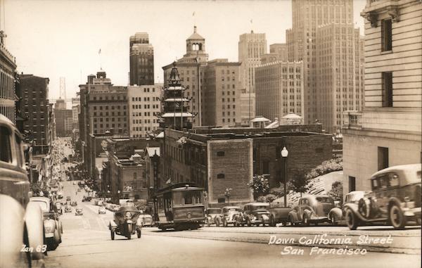Down California Street San Francisco