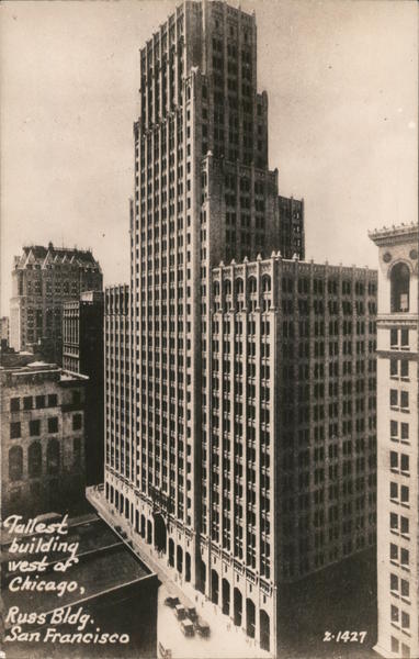 Russ Building, Tallest Building West of Chicago San Francisco California