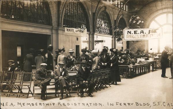 N.E.A. Membership Registration, In Ferry Building San Francisco California