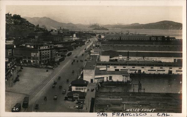 Looking Along Water Front San Francisco California