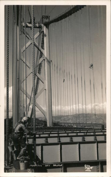 Painting Bay Bridge San Francisco California