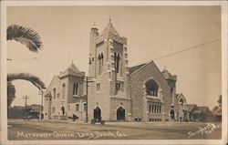 Methodist Church Long Beach, CA Daugherty Photo Postcard Postcard Postcard