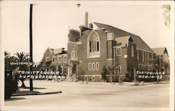 Trinity Church - Earthquake, March 10, 1933 Long Beach, CA Postcard Postcard Postcard