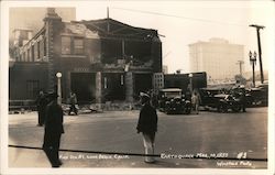 Fire Station #1 - Earthquake, March 10, 1933 Postcard