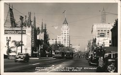 Hollywood Boulevard from the Chinese Theatre Postcard
