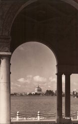 Lake Merritt Through Archway Postcard
