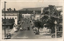 Myers Street - State Theater, Municipal Auditorium Oroville, CA Postcard Postcard Postcard