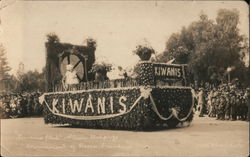 Kiwanis,1st Place Civic-Club Float, Tournament of Roses,1923 Postcard