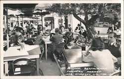Outdoor Restaurant - Farmers Market Los Angeles, CA Postcard Postcard Postcard