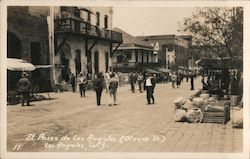 El Paseo de Los Angeles Olvera St. Postcard