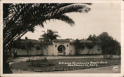 Entrance, Miramonte Beach Club Postcard