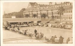 Luncheon at Swimming Pool - Hotel del Coronado Postcard