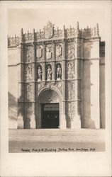 Facade, Fine Arts Building, Balboa Park San Diego, CA Postcard Postcard Postcard