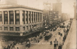 Looking Along Market Street Postcard