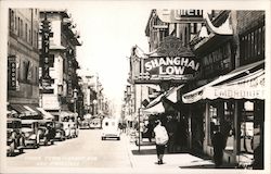 Grant Avenue, China Town - Shanghai Low Postcard
