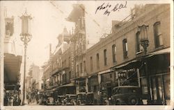 Chop Suey Restaurant - Chinatown Postcard