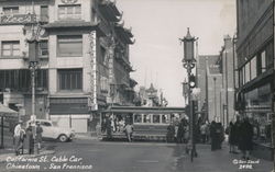 California St. Cable Car, Chinatown Postcard