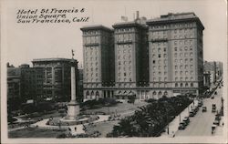 Hotel St. Francis and Union Square Postcard